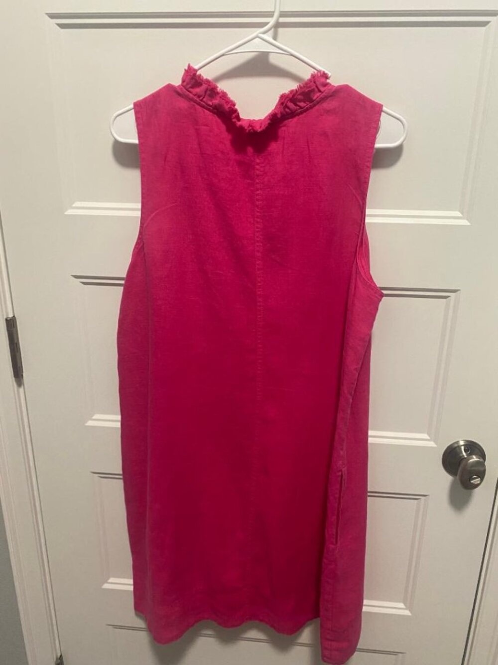 NWT Tommy Bahama Two Palms Double Ruff Dress Pink size Large - Picture 2 of 4